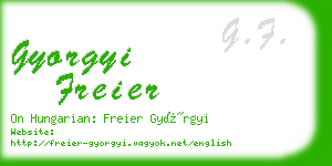 gyorgyi freier business card